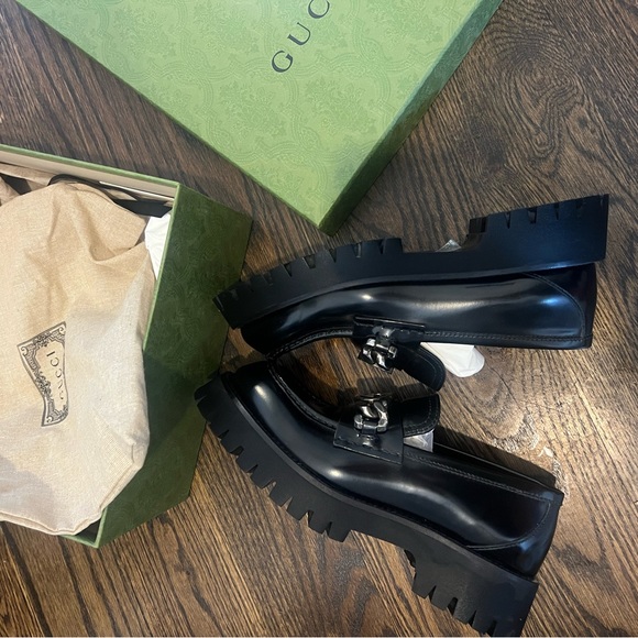 Gucci Loafers in Size 38.5 - Jeanne Moc Toe Platform Loafer. - Picture 2 of 13